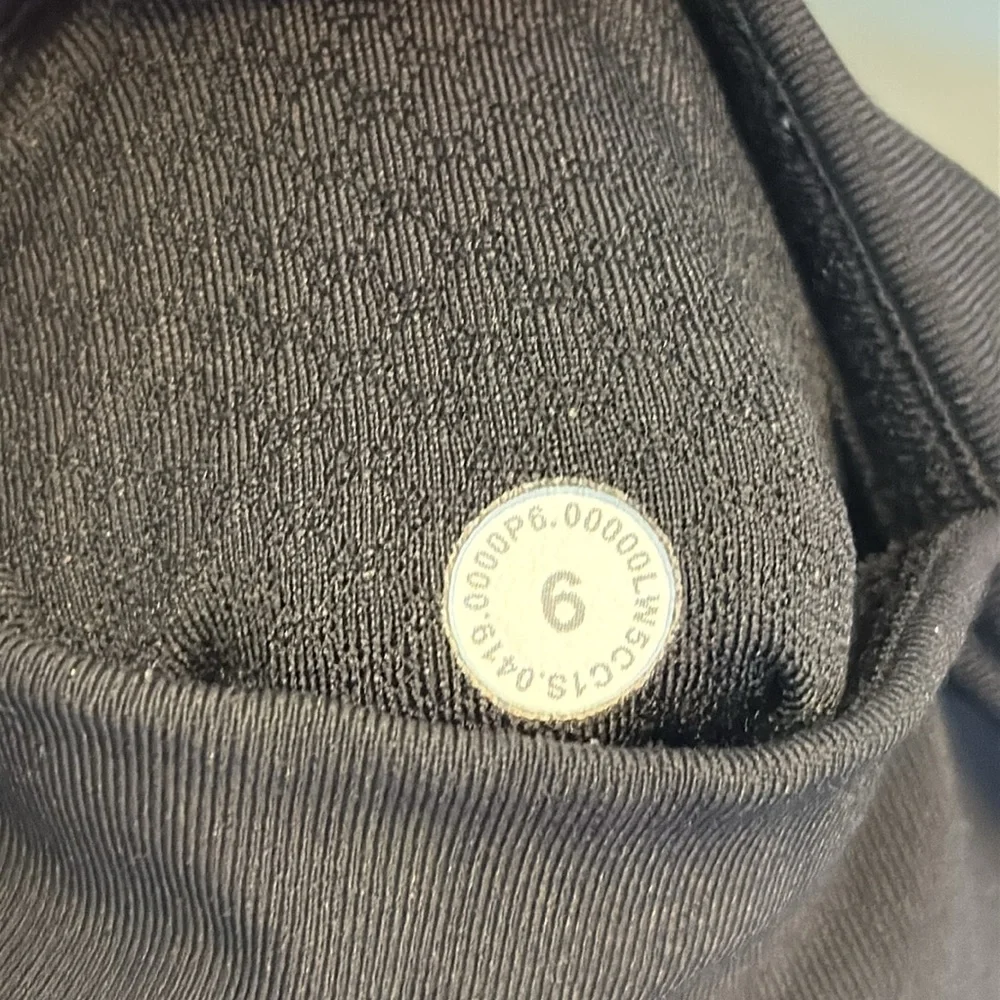 Lululemon Wunder Under Tight Mesh - Sz 6 Black - Picture 3 of 3